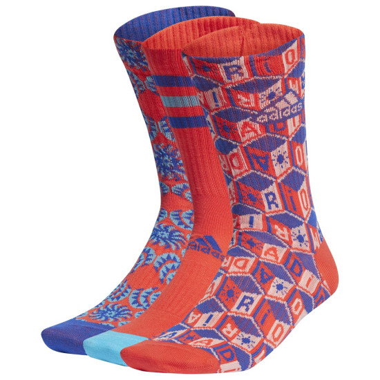 Adidas Κάλτσες x FARM Rio Crew Socks 3 pairs